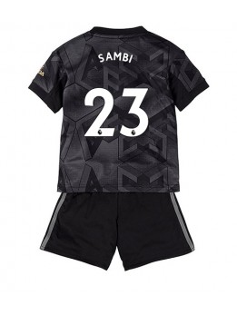 Arsenal Albert Sambi Lokonga #23 Auswärts Trikotsatz für Kinder 2022-23 Kurzarm (+ Kurze Hosen)